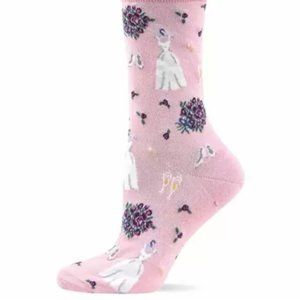 Women's Hot Sox 'Wedding Dresses' Crew Socks, Size 9/11 Shoe Size 4-10 1/2 6773